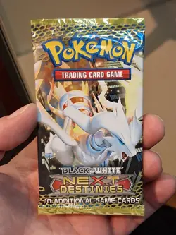 Factory sealed Pokemon TCG Black and White, Next Destinies Booster Pack - Image 1