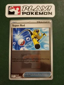 Pokemon TCG | Super Rod 188/193 Play! League Stamped Promo Reverse Holo - Image 1