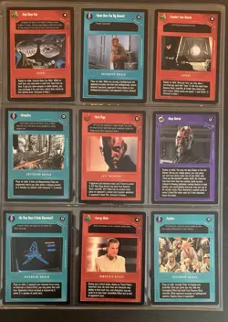 Decipher Star Wars CCG Reflections III 3 Premium Complete 100 Card Set Played - Image 3