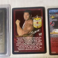 Batista WWE Raw Deal CCG 10 card starter deck lot - Image 3