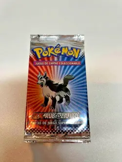 Sealed 4x Ex Ruby & Sapphire Booster Packs Art Set Pokemon Cards Vintage Spanish - Image 3