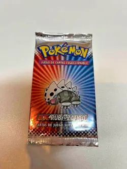Sealed 4x Ex Ruby & Sapphire Booster Packs Art Set Pokemon Cards Vintage Spanish - Image 5