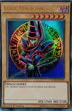 YGLD-ENC09 DARK MAGICIAN ULTRA RARE 1ST EDITION YuGiOh CARD - Image 1