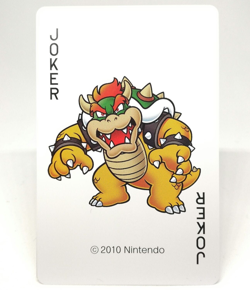 King Bowser Koopa joker Super Mario Bros World playing CARD trump CLUB Nintendo - Image 1