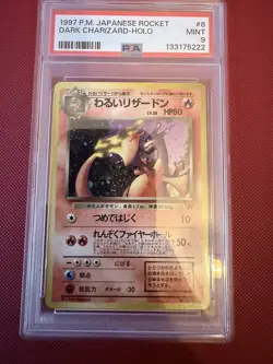 Dark Charizard (JP) Team Rocket Japanese 6 PSA 9.0 Pokemon Card - Image 1