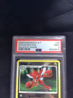 Pokemon Cards: Majestic Dawn Reverse Holo: Scizor 29/100 PSA 9 - Image 3
