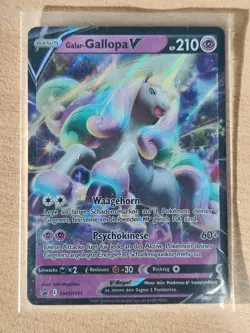 POKEMON Karte - Galar-Gallopa V - SWSH111 - deutsch -Black Star Promo Near Mint - Image 1