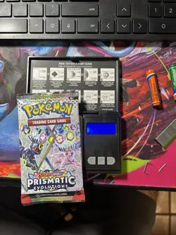 VERY HEAVY! GOD PACKUUU 22.48g Prismatic Evolutions Pokemon TCG Booster (SEALED) - Image 1