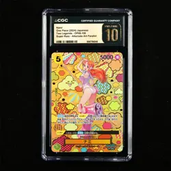 CGC PRISTINE 10 2024 ONE PIECE JPN .TCG Card OP08-106 Nami - Image 1