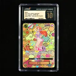 CGC PRISTINE 10 2024 ONE PIECE JPN .TCG Card OP08-106 Nami - Image 2