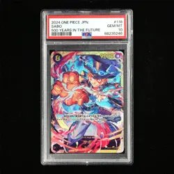 PSA GEM MT 10 2024 ONE PIECE JPN .TCG Card #118 SABO - Image 2
