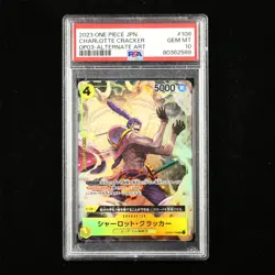 PSA GEM MT 10 2023 ONE PIECE JPN .TCG Card #108 CHARLOTTE CRACKER - Image 1