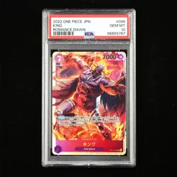 PSA GEM MT 10 2022 ONE PIECE JPN .TCG Card #096 KING - Image 1
