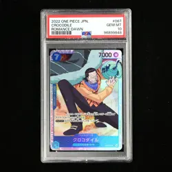 PSA GEM MT 10 2022 ONE PIECE JPN .TCG Card #067 CROCODILE Shell scratch - Image 2