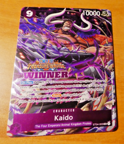 ONE PIECE ENGLISH CARD HOLO WINNER GAME CARTE Kaido ST04-003 SR MINT - Image 1
