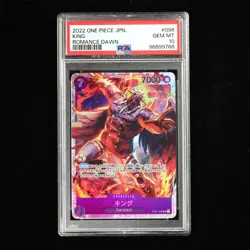 PSA GEM MT 10 2022 ONE PIECE JPN .TCG Card #096 KING - Image 2