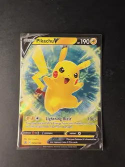 Pikachu V SWSH198 Brilliant Stars Promo Pokemon Pokemon Card English Near Mint - Image 1