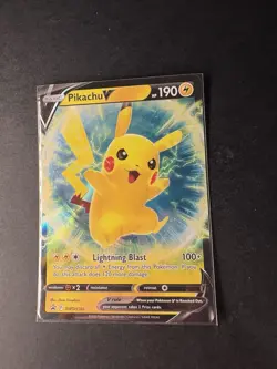 Pikachu V SWSH198 Brilliant Stars Promo Pokemon Pokemon Card English Near Mint - Image 2