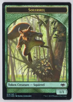 1x Squirrel Token 015 *Foil* - Modern Horizons - Near Mint - Image 1