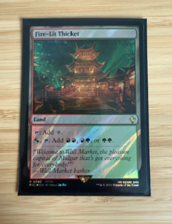 Fire-Lit Thicket (Surge Foil) Commander: Final Fantasy Foil for sale online - Image 1