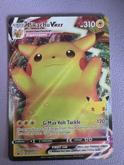 Pikachu VMAX SWSH062 Pokemon Sword & Shield Celebrations Black Star Promo NM - Image 1