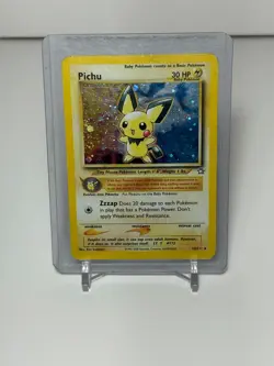 Pichu 12/111 Pokemon TCG Neo Genesis Holo Rare WOTC - LP/MP - Image 1