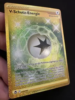 V-Schutz-Energie 215/195 Secret Rare Pokemon Silberne Sturmwinde SIT NM Deutsch - Image 3