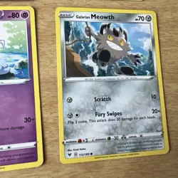 Pokemon 6 Card Lot Charmander Meowth Hattrem etc - Image 4
