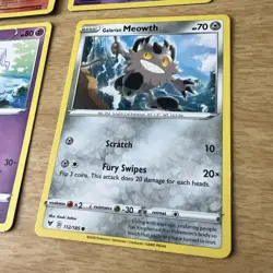 Pokemon 6 Card Lot Charmander Meowth Hattrem etc - Image 5