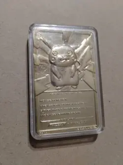 1999 Burger King Pokemon Pikachu Trading Card Gold Plated 23K Nintendo Burger - Image 3
