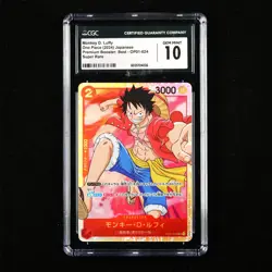 CGC GEM MINT 10 2024 ONE PIECE JPN .TCG Card OP01-024 Monkey D. Luffy - Image 1