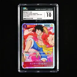 CGC GEM MINT 10 2024 ONE PIECE JPN .TCG Card OP01-024 Monkey D. Luffy - Image 2