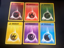 Pokemon TCG Gym Heroes Energy LP Card Lot Ft Fighting 127/132, Fire 128/132, - Image 1