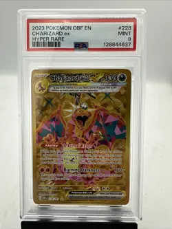 Pokemon TCG Charizard EX Obsidian Flames Card 228/197 PSA 9 - Image 1
