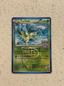 Leafeon 11/116 State Championships Promo Rare Holo Pokemon Card LP - Image 1