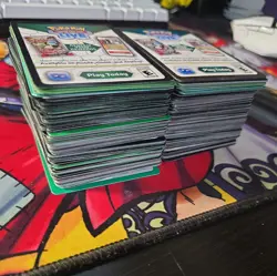 2 stacks of Pokemon Online Code Cards Bulk Lot From Many Mixed Sets UNUSED Card - Image 2