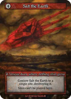 Sorcery: Contested Realm Salt the Earth Unique Regular NM (GT) - Image 1