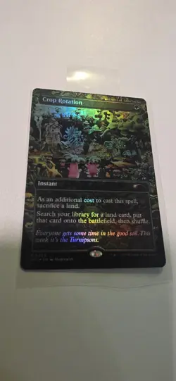 Crop Rotation ✨ Borderless Rainbow FOIL ✨ MTG NM (0003) Encyclopedia Secret Lair - Image 1