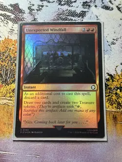 Magic: The Gathering Unexpected Windfall Common Foil NM Fallout - Image 2