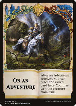 x4 On an Adventure ELD MTG Eldraine 20 TOKEN M/NM 4x - Image 1