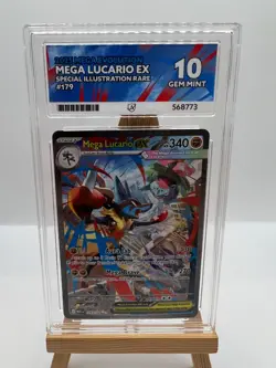Pokemon Mega Evolutions - 179/132 Mega Lucario ex - ACE 10 (Perfect Subgrades) - Image 1