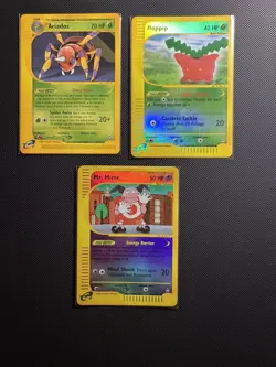 Pokemon TCG - Ariados, Hoppip, Mr. Mime Aquapolis Vintage E-Reader WOTC 🔥 - Image 1