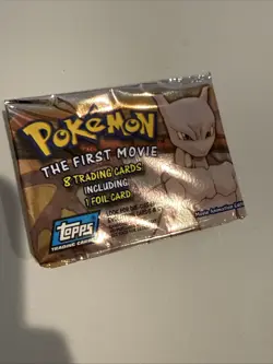 Vintage Pokemon Lot - 2 Sealed Topps First Movie Packs + Empty WotC Boosters - Image 4
