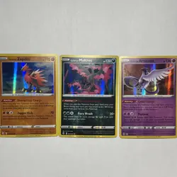 Pokemon TCG Galarian Articuno, Zapdos & Moltres Evolving Skies Holo Rare - NM - Image 2