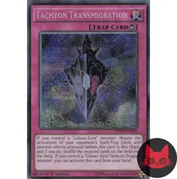 Yugioh Tachyon Transmigration WSUP-EN012 Prismatic Secret Rare 1st Edition NM - Image 1