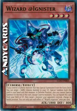 WIZARD @IGNISTER • (Stregone @Ignister) • Super R • ALIN EN001 • 1Ed • Yugioh! - Image 1