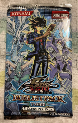 Yugioh Duelist Pack Yusei Factory Sealed Booster Pack 1st Edition English 5D's - Image 1