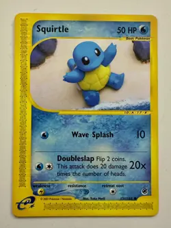 Squirtle - Expedition Base Set - 131/165 Pokemon Card - Mint Condition - Image 1