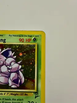 Nidoking - Base Set 2 Holo - 11/130 Pokemon Card - Good Condition - Image 3