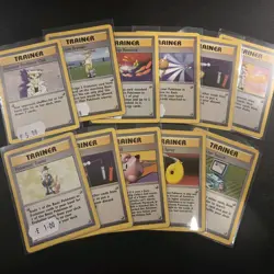 Pokemon Card - 11x Base Set Non Holo Rare WOTC Imposter Professor Oak - Image 1